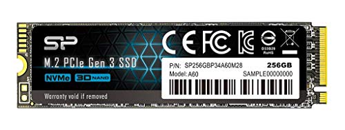 SILICON POWER SSD P34A60 256Go M.2 PCIe Gen3 x4 NVMe 2200/1600 Mo/s
