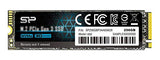 SILICON POWER SSD P34A60 256Go M.2 PCIe Gen3 x4 NVMe 2200/1600 Mo/s