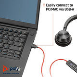POLY Blackwire 3320-M casque USB-A - 2 écouteurs