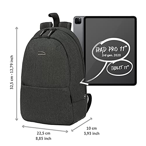TUCANO Sac à dos TED 10-11" noir intérieur rouge