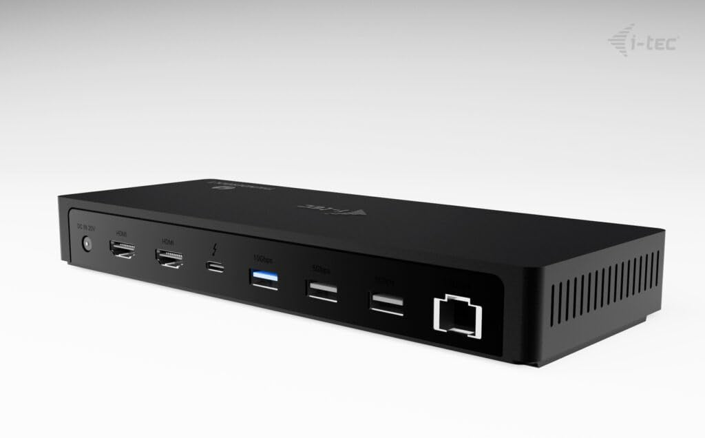 I-TEC Thunderbolt4 3xDisplay DS 2xHDMI 1xTB3 1x2.5GLAN 1xUSB-C Gen2 2xUSB-A Gen2 2xUSB-A Gen1 SD+TF Cardreader 1x Audio/Mic PD 96W