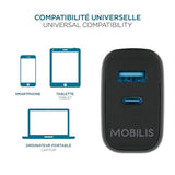 MOBILIS Chargeur secteur - 45W Smartphone Tablette