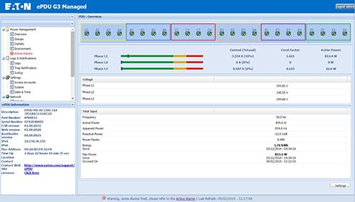 EATON Unité de distribution d énergie EPDU 8 sorties CA 1U - Noir