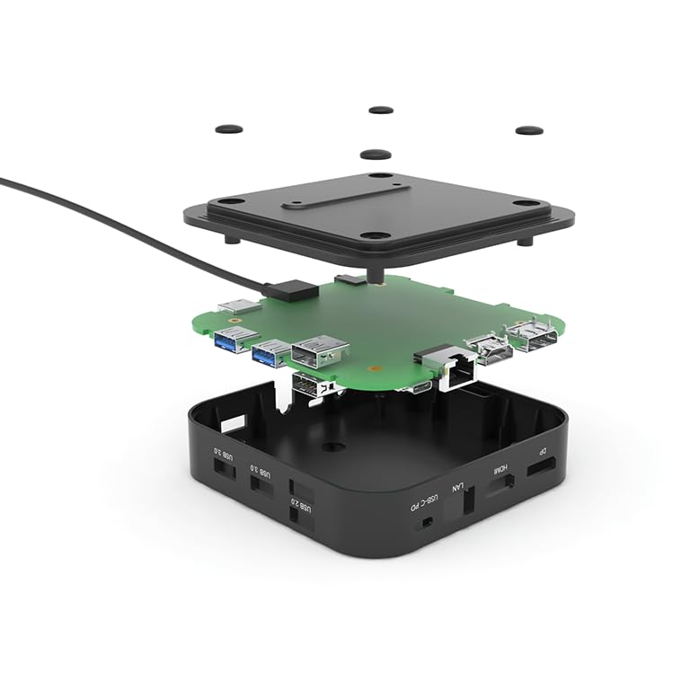 I-TEC USB-C Dual Display MST DS 1xDP 1xHDMI 1xGLAN 3xUSB 3.0 2xUSB 2.0 1xUSB-C-Datei 1xAudio/Mic Jack 1x100W USB-C PD+Charger 112W