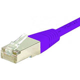 Cordon RJ45 catégorie 6 S/FTP violet - 0,5 m