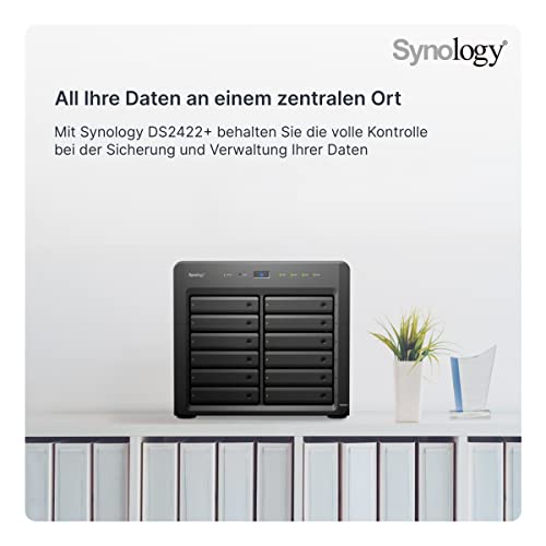 SYNOLOGY DS2422+ DiskStation AMD Ryzen Embedded V1500B compact 12-Bay desktop NAS QUAD CORE 4Go RAM