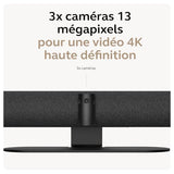 PanaCast 50 EMEA - Systeme de vidéoconférence de groupe - 4K Ultra HD - 30 ips - 6x - Noir