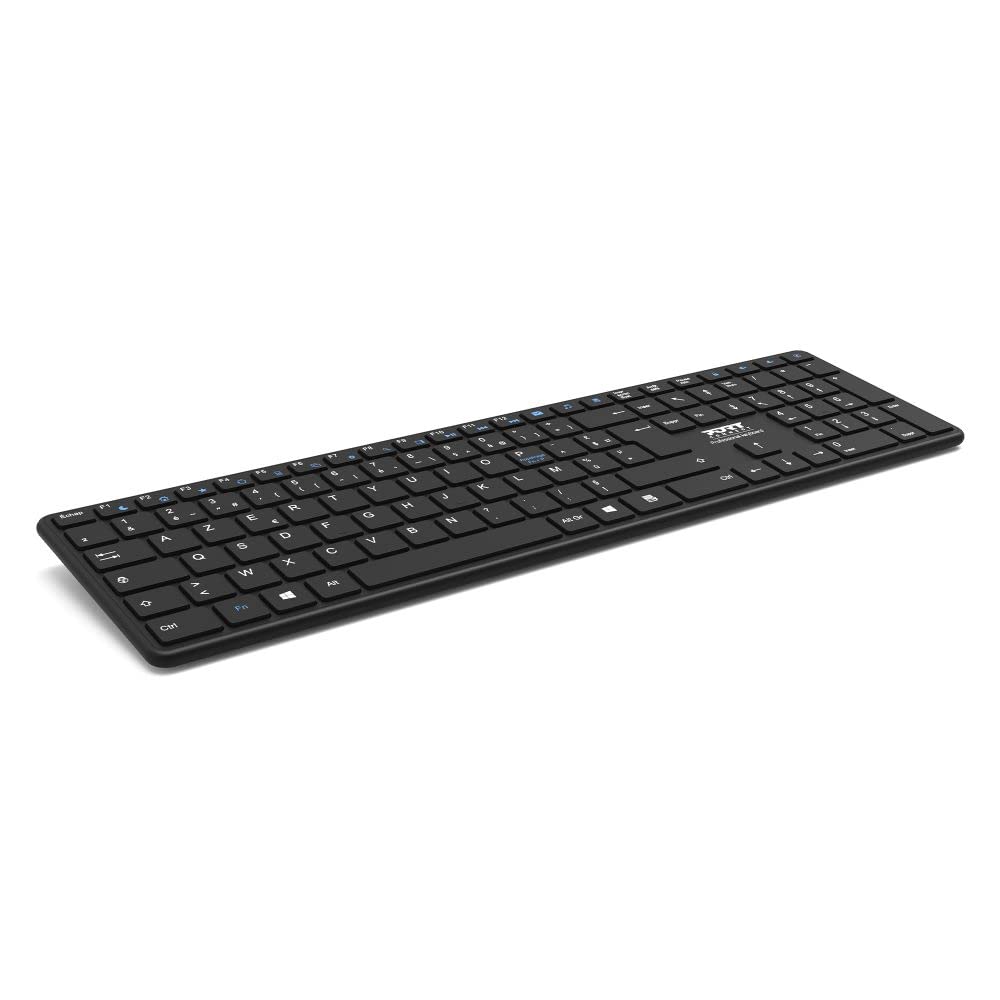PORT DESIGNS Rechargeable Bluetooth Keyboard Ultra Slim and Elegant Design Rechargeable Battery 10meters Bluetooth range Compatible