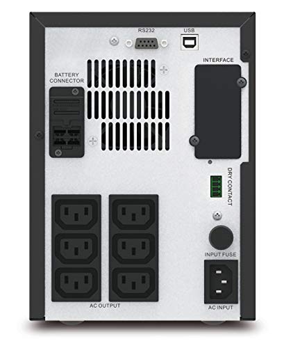 APC Easy UPS SMV SMV750CAI UPS AC 220/230/240V 525Watt 750VA 7Ah USB RS-232 output connectors 6
