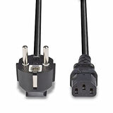 LINDY 3m IEC-Power Cable Schuko to C13