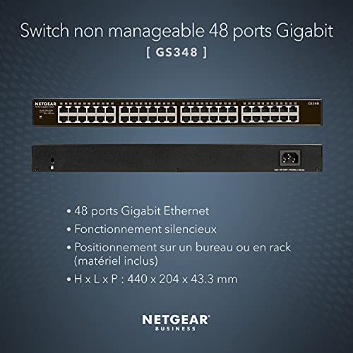 NETGEAR GS348 Switch 48 ports Gigabit rackable