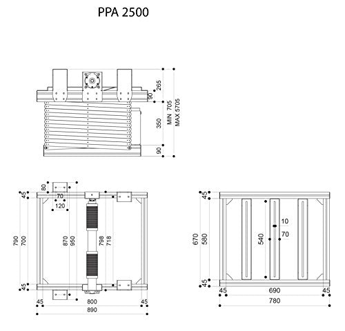PPL 2500 PROJECTOR LIFT SYSTEM BK