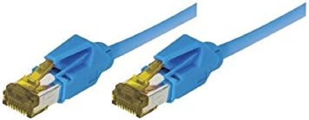 Cordon RJ45 sur câble catégorie 7 S/FTP LSOH snagless bleu - 1 m