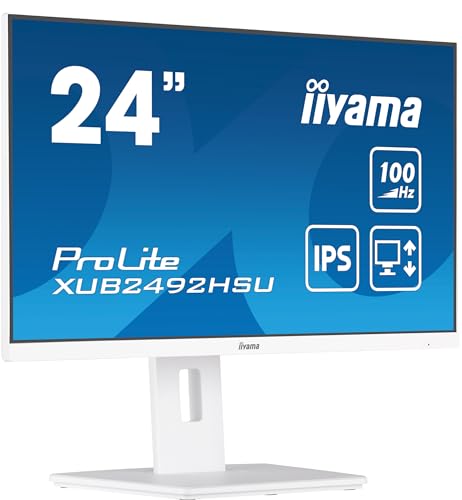 "iiyama XUB2492HSU-W6 écran plat de PC 60,5 cm (23.8"") 1920 x 1080 pixels Full HD LED Blanc"