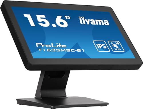 "iiyama ProLite T1633MSC-B1 écran plat de PC 39,6 cm (15.6"") 1920 x 1080 pixels Full HD LCD Écran tactile Noir"