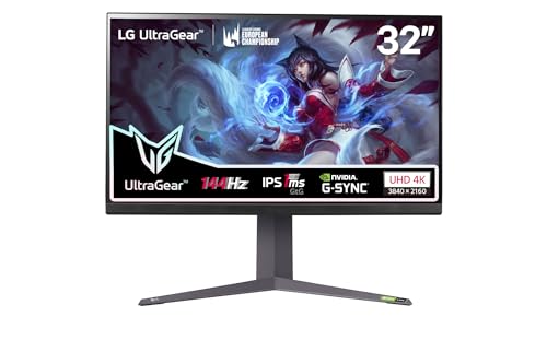 LG 32GR93U-B.AEU Ecran LED gaming - 32p QHD 3840x2160 4K 144Hz IPS 500cd/m2 1000:1 DisplayHDR 400 1ms 2xHDMI DP