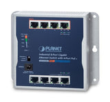 PLANET WGS-814HP Switch indust. mural 8 Giga dont 4 PoE+ avec alim.