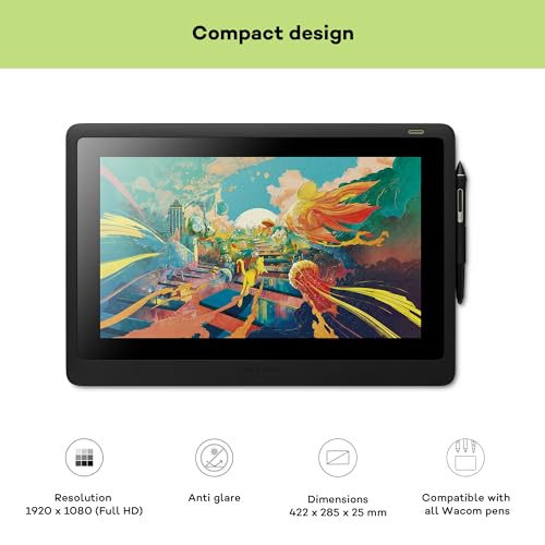 WACOM Écran interactif Cintiq 16 - Écran LCD 15.6" + Stylet - HDMI, USB - Noir