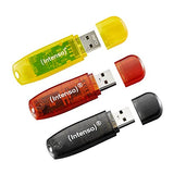 INTENSO Clé USB 2.0 Rainbow Line - Pack de 3 x 32 Go