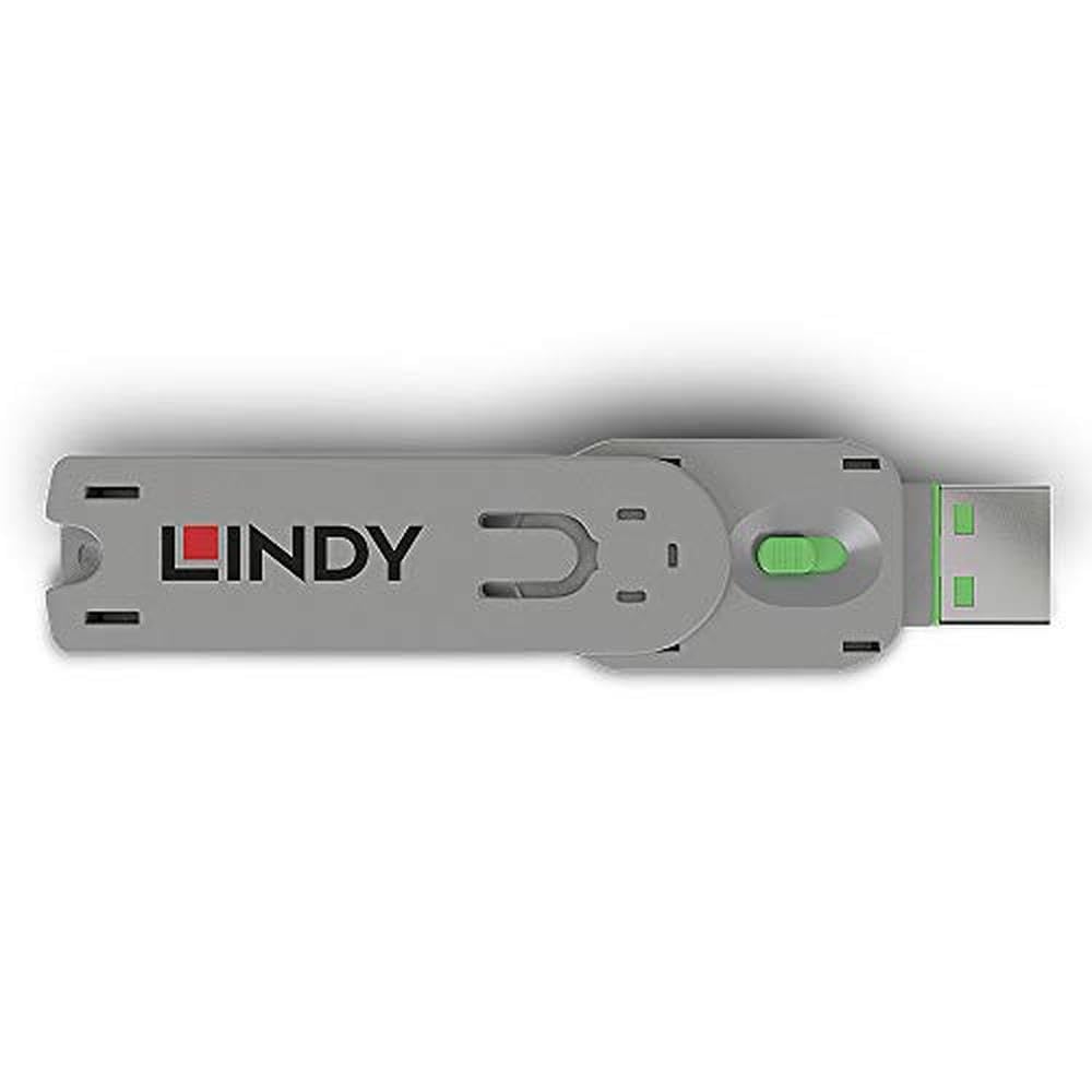 LINDY Clé pour bloqueur de port USB type A vert