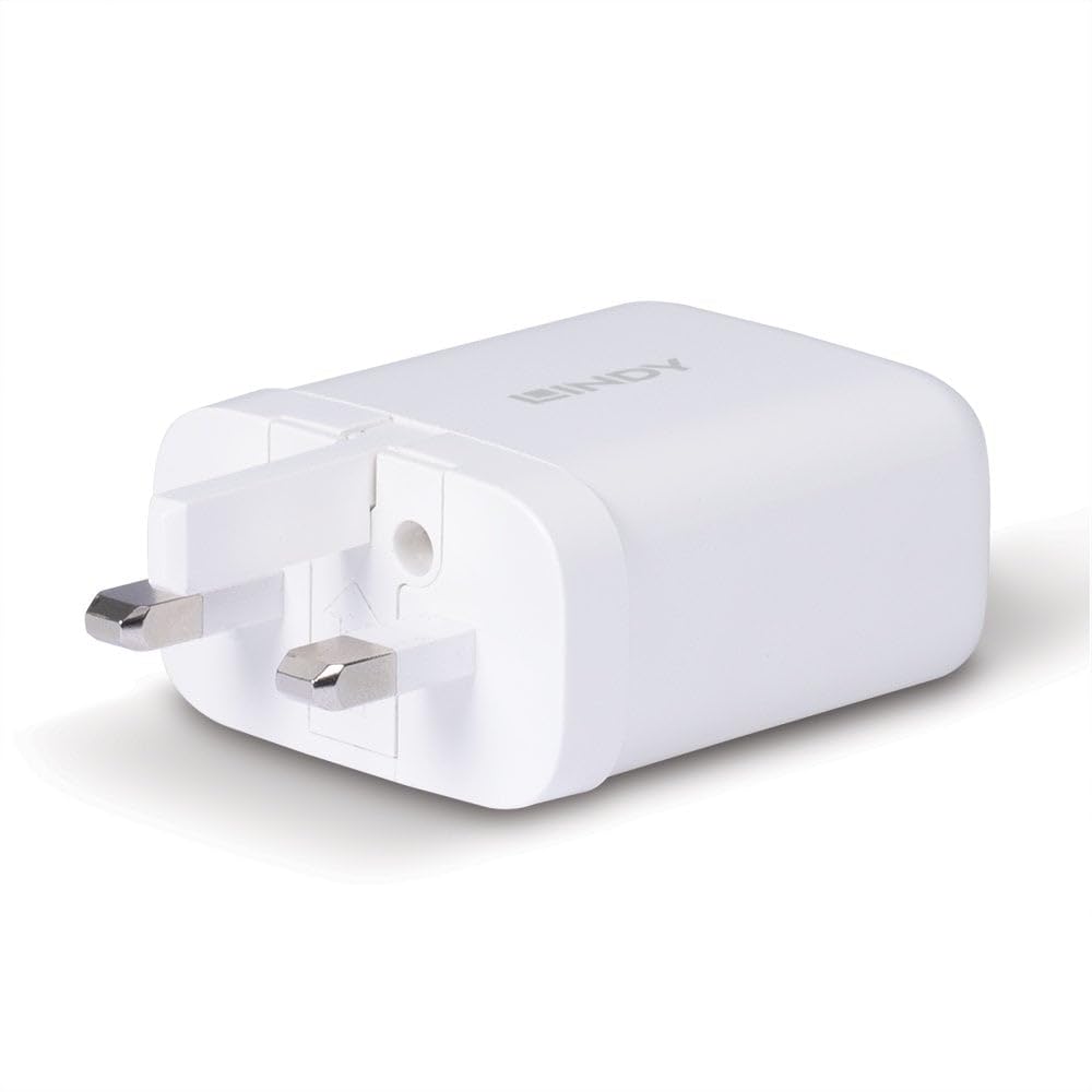 LINDY 65W USB Type A & C GaN Charger
