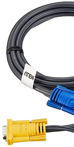 ATEN Câble KVM USB 3m avec SPHD 3 en 1 et audio - 3 m - VGA - Noir - HD-15 - USB A - 2 x 3.5mm - HDB-15 - 2 x 3.5mm - Mâle