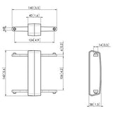 VOGEL S Raccord PFA 9104 pour barre série PFB 34**