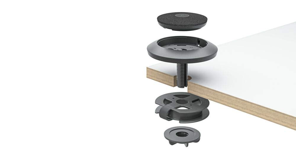 LOGITECH Rally Table and Ceiling Mount for Rally Mic Pod Bracket for microphone white ceiling mountable for Rally Bar