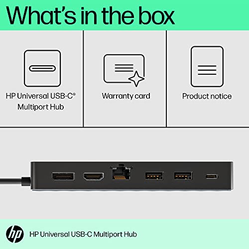 HP 50H55AA USB 3.2 Gen 2 (3.1 Gen 2) Type-C Noir