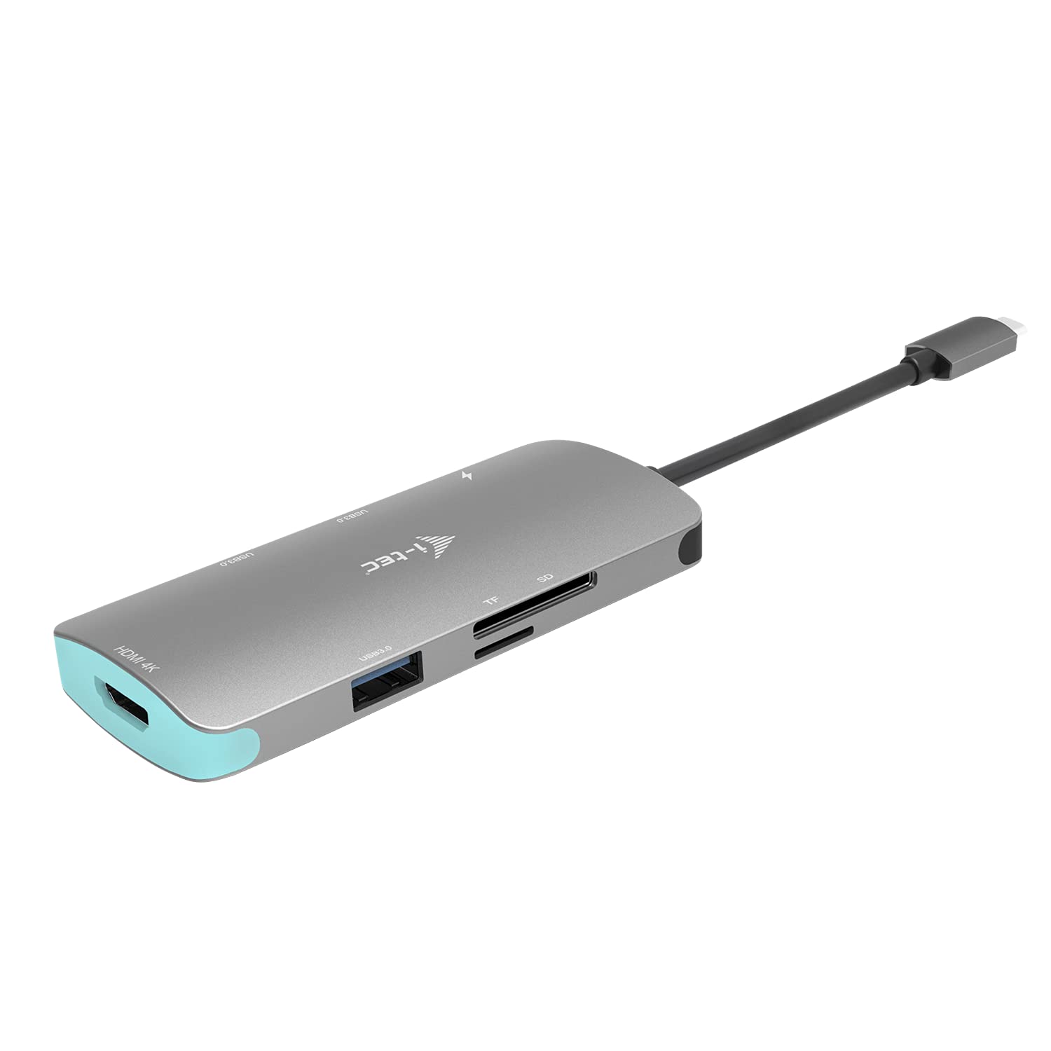 I-TEC USB C Metal Nano Docking Station 1xHDMI 4K 1xSD Cardreader 1xmicroSDCardreader 3xUSB 3.0 Port 1xUSB-C PD sans alimentation