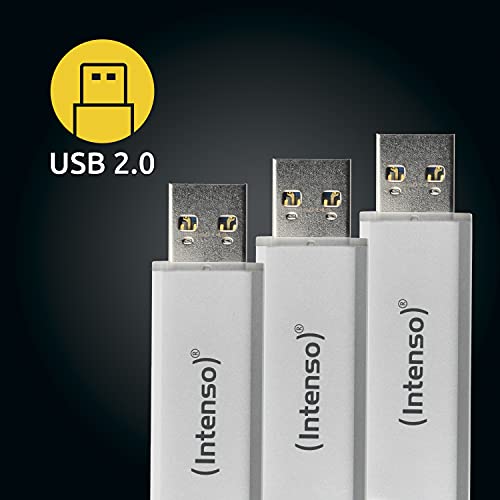 INTENSO Clé USB 2.0 Alu Line - 3 x 32 Go silver