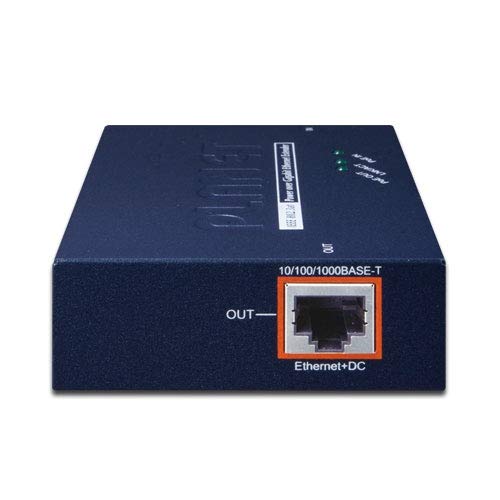 PLANET POE-E201 prolongateur réseau Émetteur et récepteur réseau Bleu