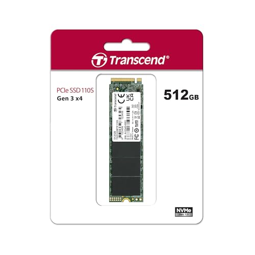 TRANSCEND 512Go M.2 2280PCIe Gen3x4 puce 3D TLC sans DRAM