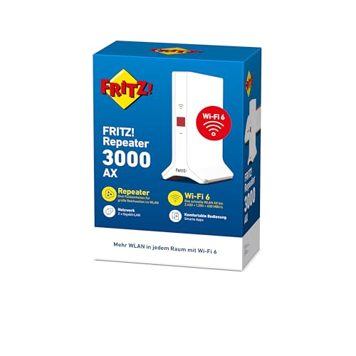 FRITZ!Repeater 3000 AX Répéteur réseau 2400 Mbit/s Blanc
