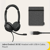 Jabra Evolve2 30 SE Casque Avec fil Arceau Bureau/Centre d'appels USB Type-A Noir