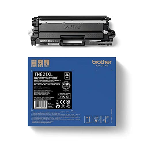 BROTHER TN-821XLBK Super High Yield Black Toner Cartridge for EC Prints 12000 pages