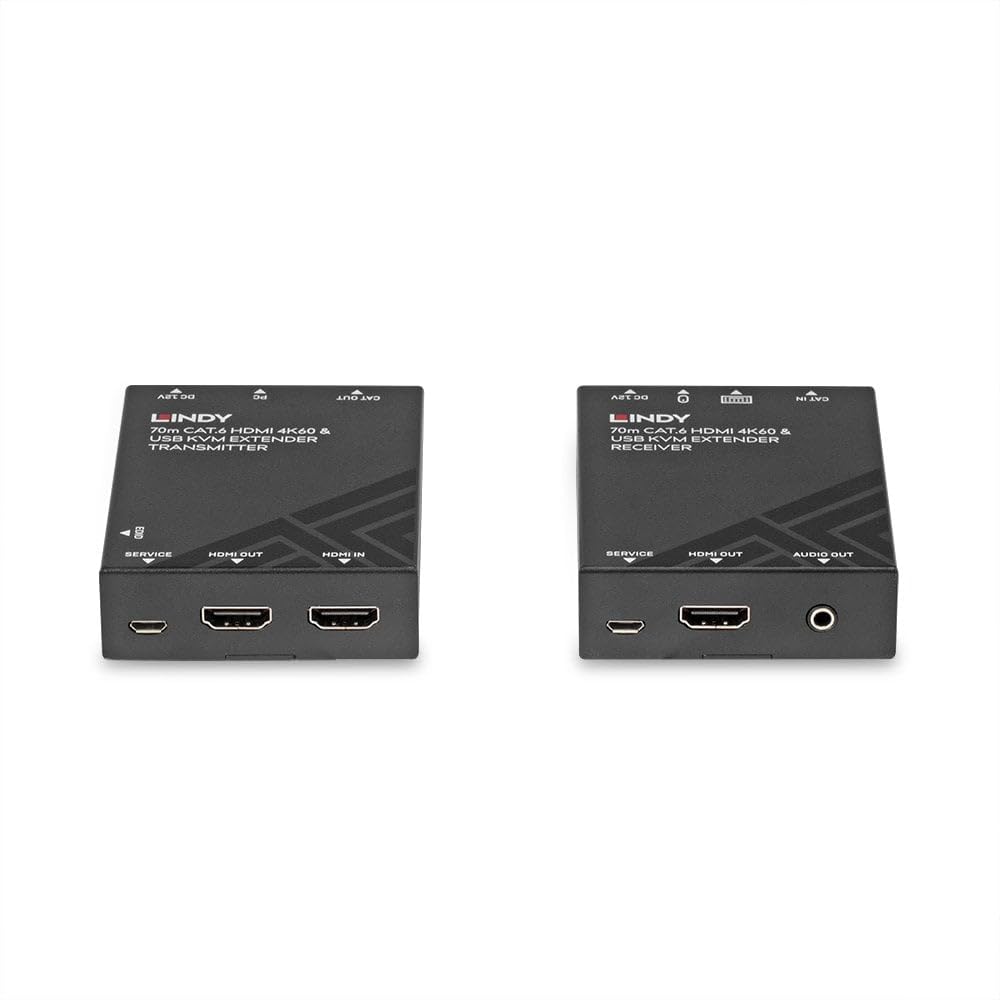 LINDY 70m Cat.6 HDMI 4K60 & USB KVM Extender