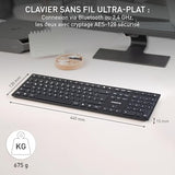 CHERRY Clavier KW9100 SLIM sans fil, EU