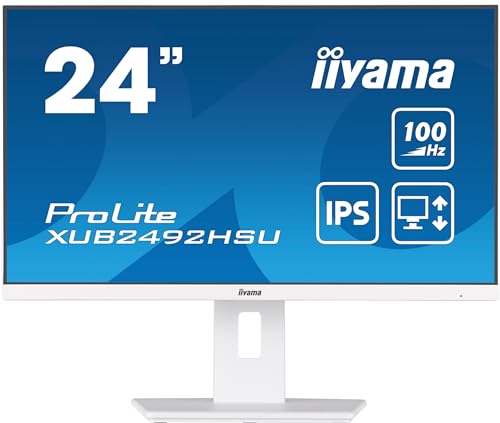 "iiyama XUB2492HSU-W6 écran plat de PC 60,5 cm (23.8"") 1920 x 1080 pixels Full HD LED Blanc"