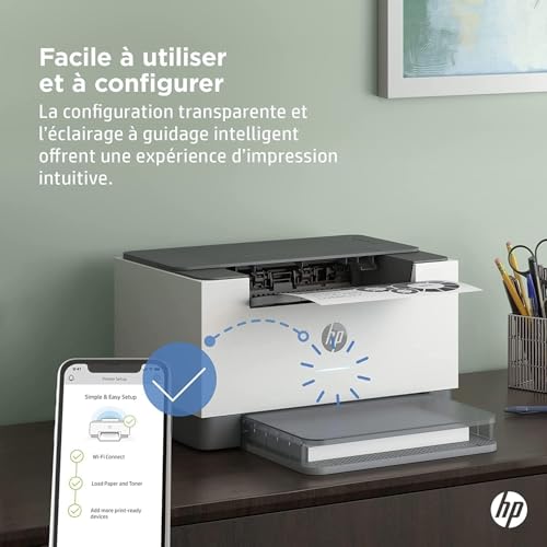 HP LaserJet Imprimante M209dw, Noir et blanc, Imprimante pour Maison et Bureau a domicile, Imprimer, Impression recto-verso; Taille compacte; Éco-énergétique; W