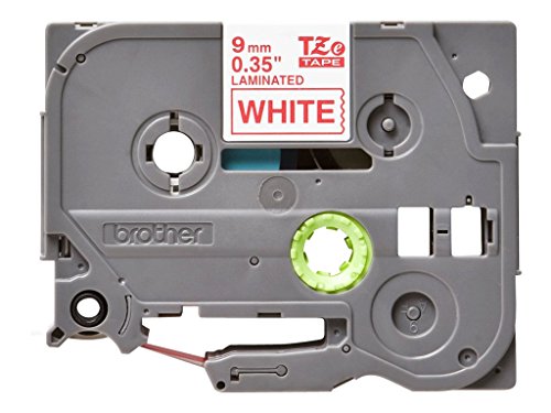 BROTHER P-TOUCH TZE-222 rouge sur blanc 9mm