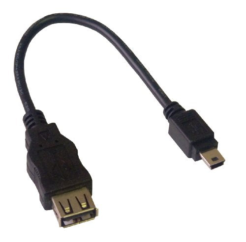 MCL - Câble adaptateur USB A femelle / mini USB B mâle 5 broches - 20cm