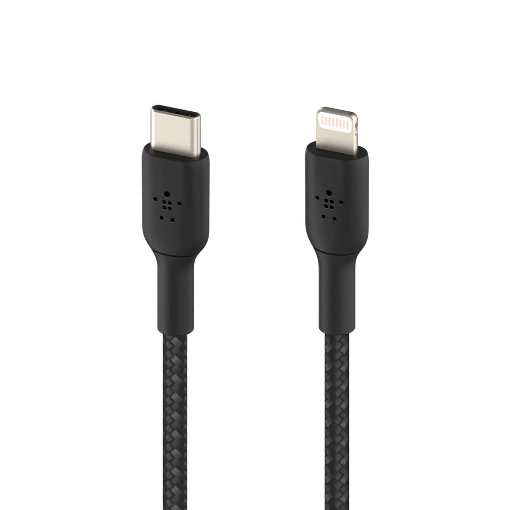 BELKIN BOOST CHARGE USB-C to Lightning Cable Braided 1M Black