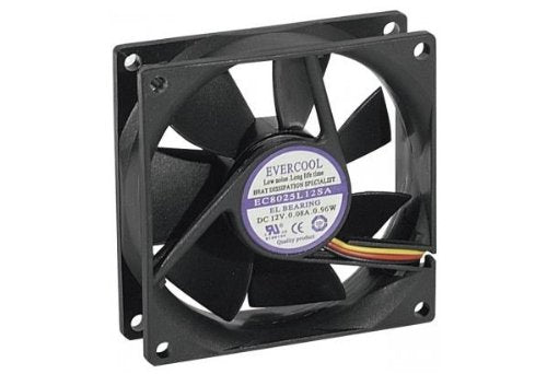 Ventilateur lubrifié à vie - 80x80x25