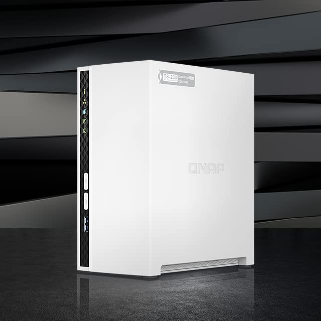 QNAP TS-233 2 bay ARM 2.0GHz Quad core 2xSATA 6Gb/s 2Go RAM on-board 1xGbE 1xUSB3.2 Gen1 and 2xUSB2.0