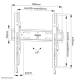 NEOMOUNTS WL30S-850BL14 Support pour écran mural 32-75p - fixe - verrouillable - installation rapide