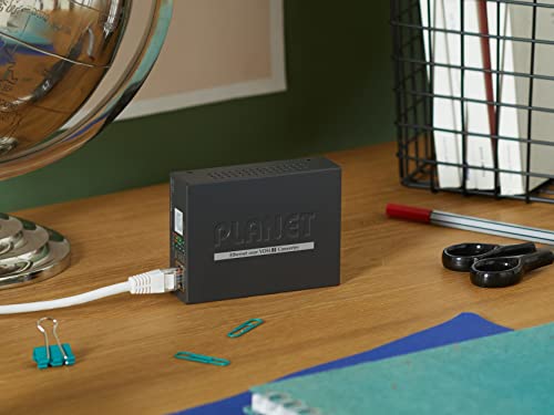 PLANET VC-231 convertisseur de support réseau 100 Mbit/s Noir