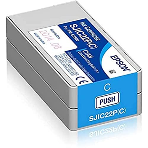 EPSON 1LB SJIC22P C ink cartridge cyan standard capacity 32.5ml 1-pack