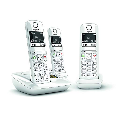 Gigaset AS690A TRIO tél. DECT+ REP - base +3 combinés blancs