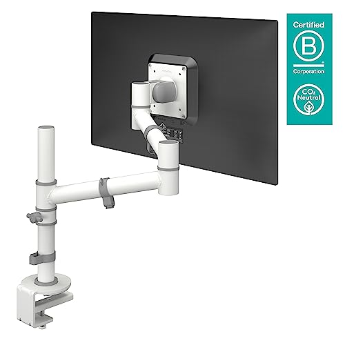 DATAFLEX Bras à fixer / pincer Viewgo 48.120 - 1 écran blanc